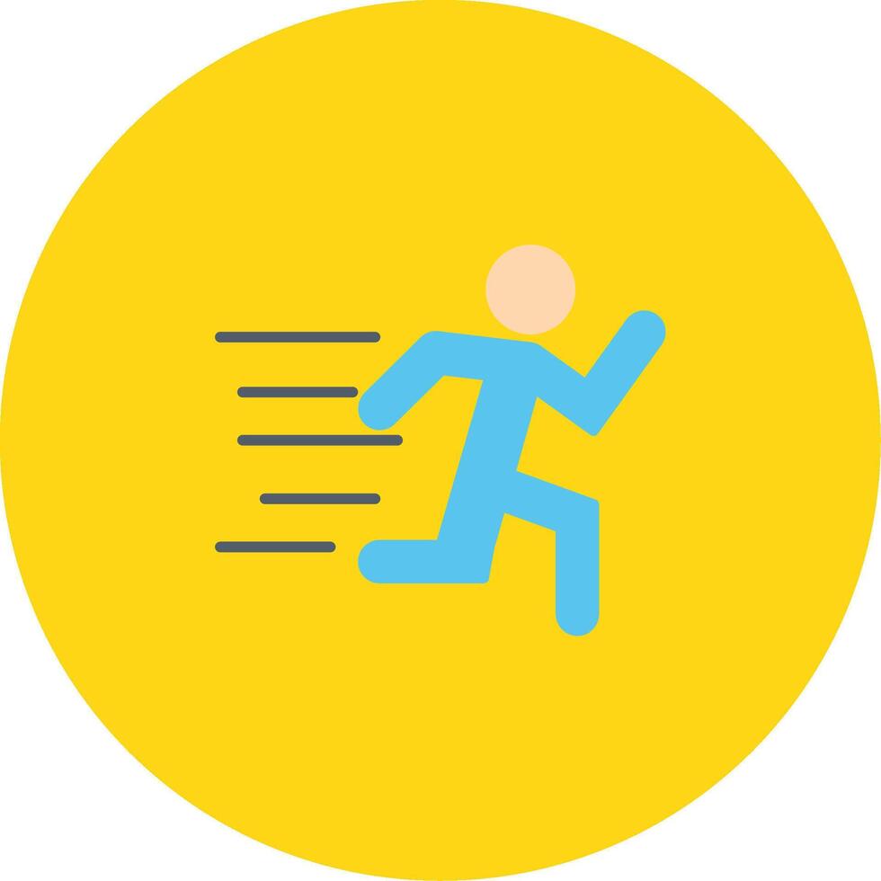 Running Icon Design Symbol vector