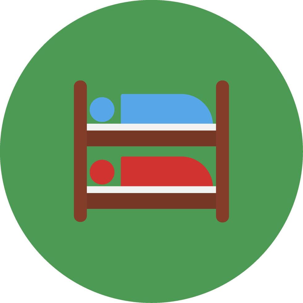 Bunk Bed Icon Design Symbol vector