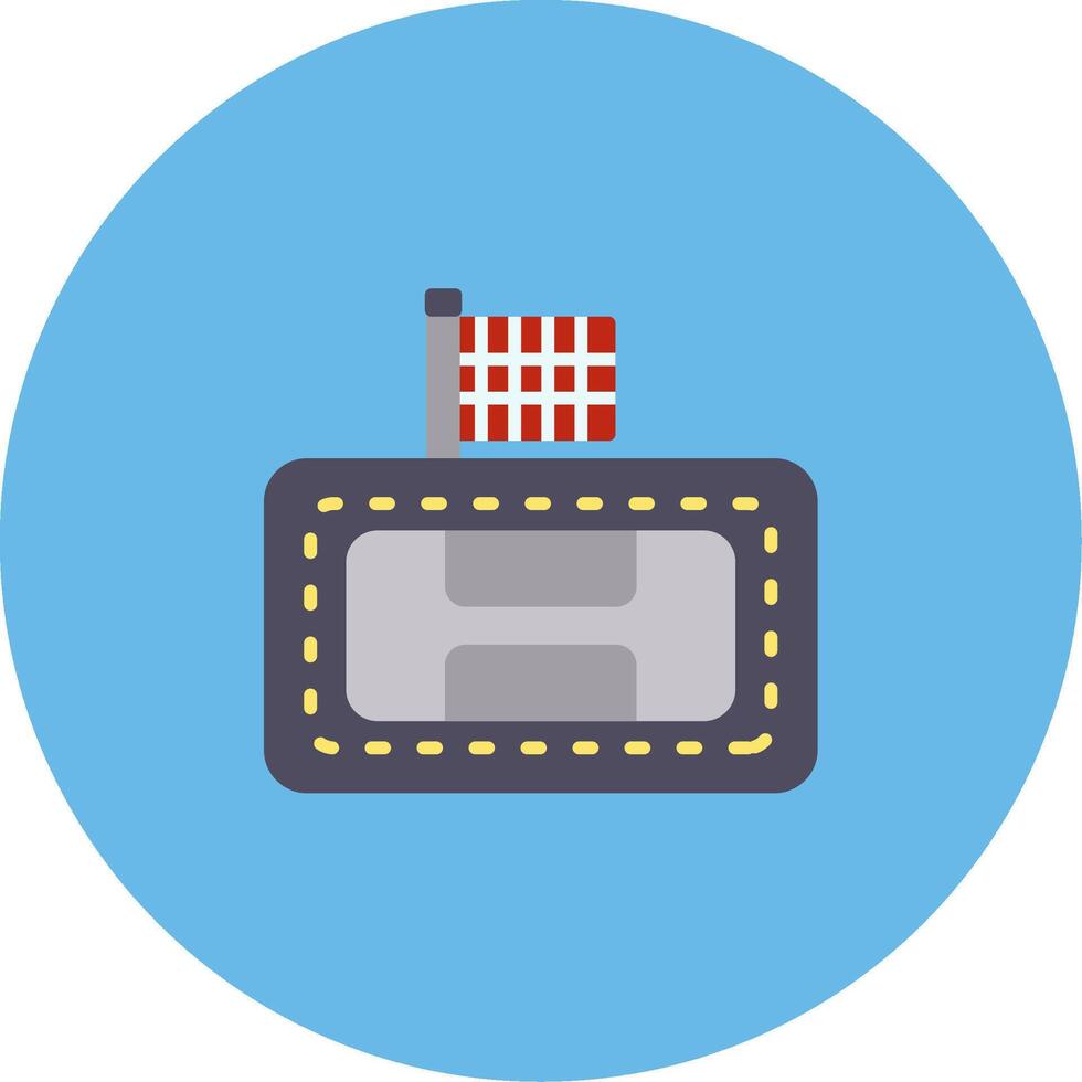 Race Track Icon Design Symbol vector