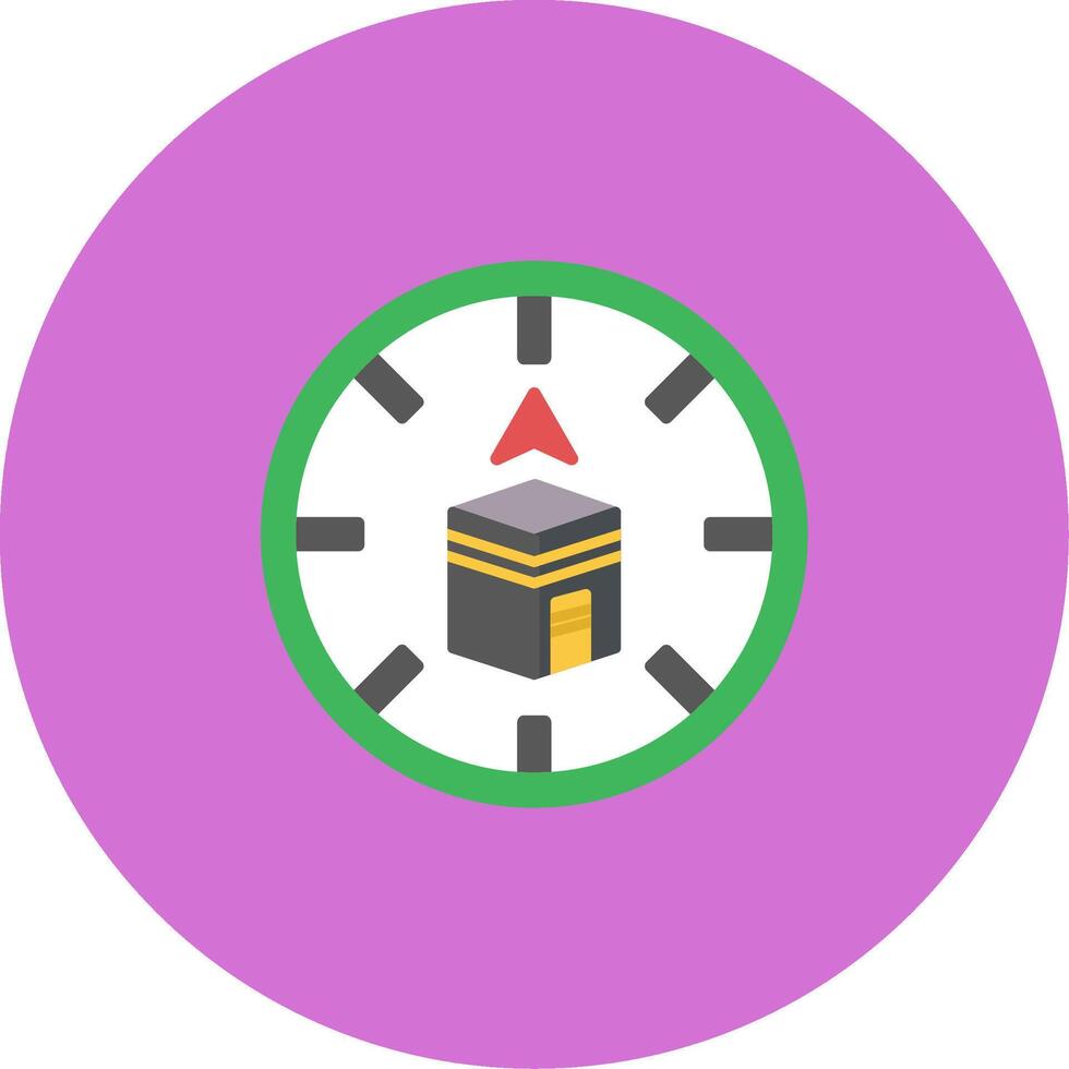 Qibla Icon Design Symbol vector