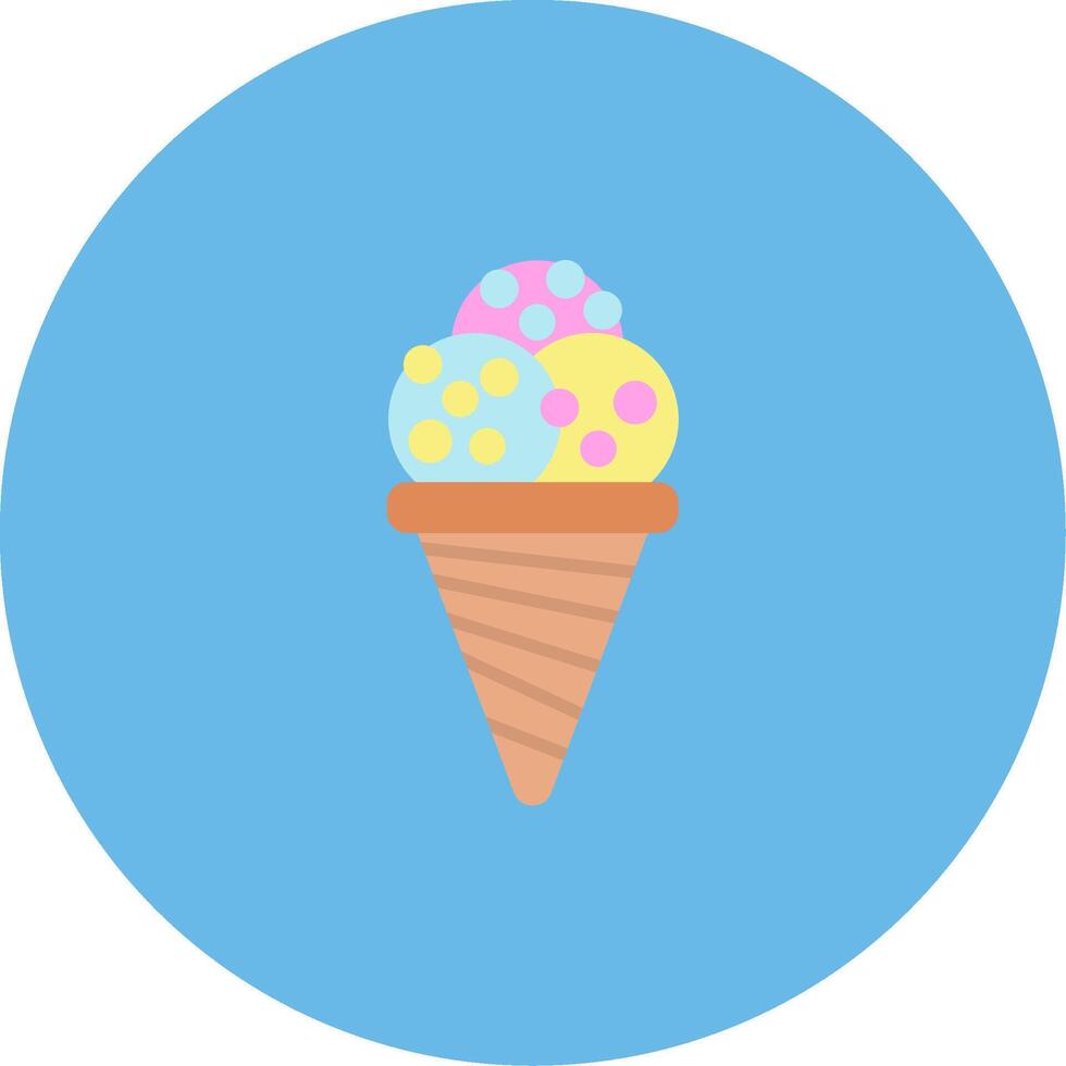 Ice Cream Cone Icon Design Symbol vector