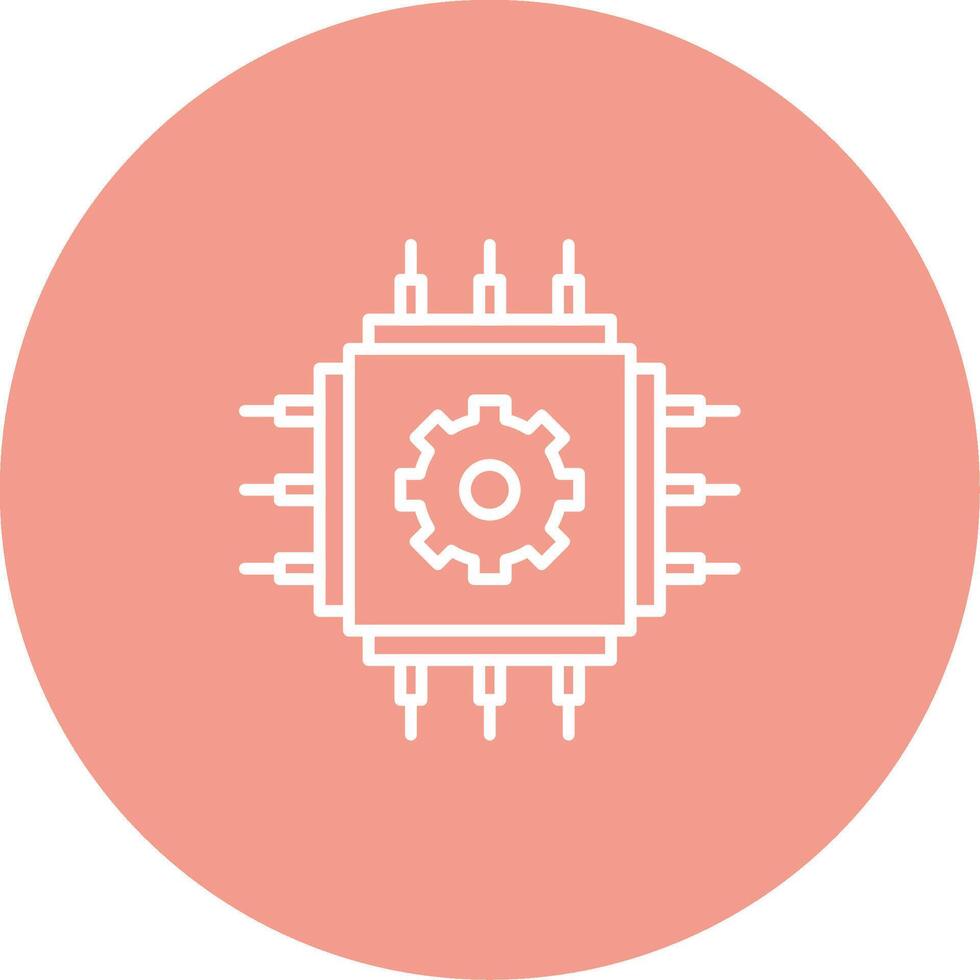 Cpu Icon Design Symbol vector