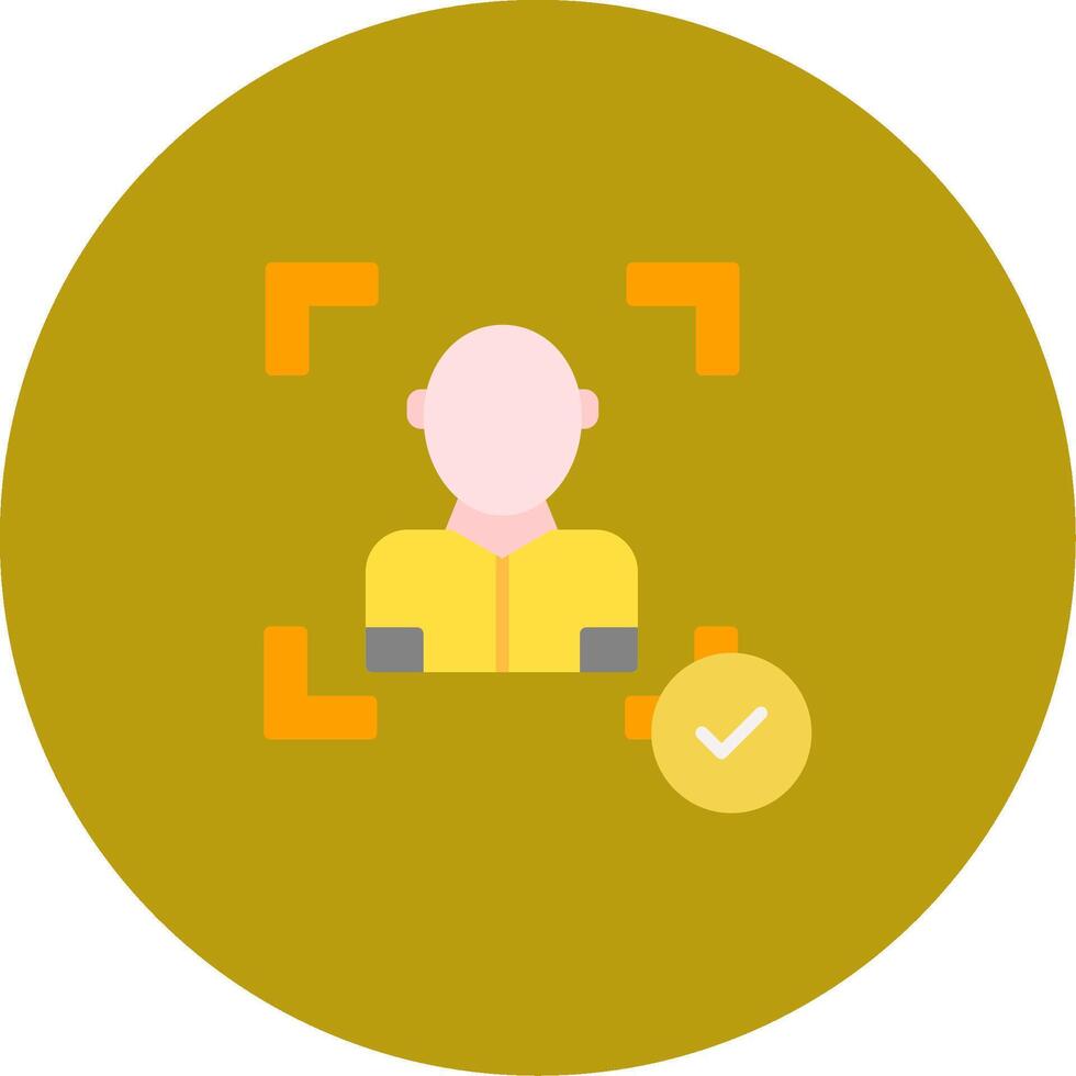 Face Scan Icon Design Symbol vector