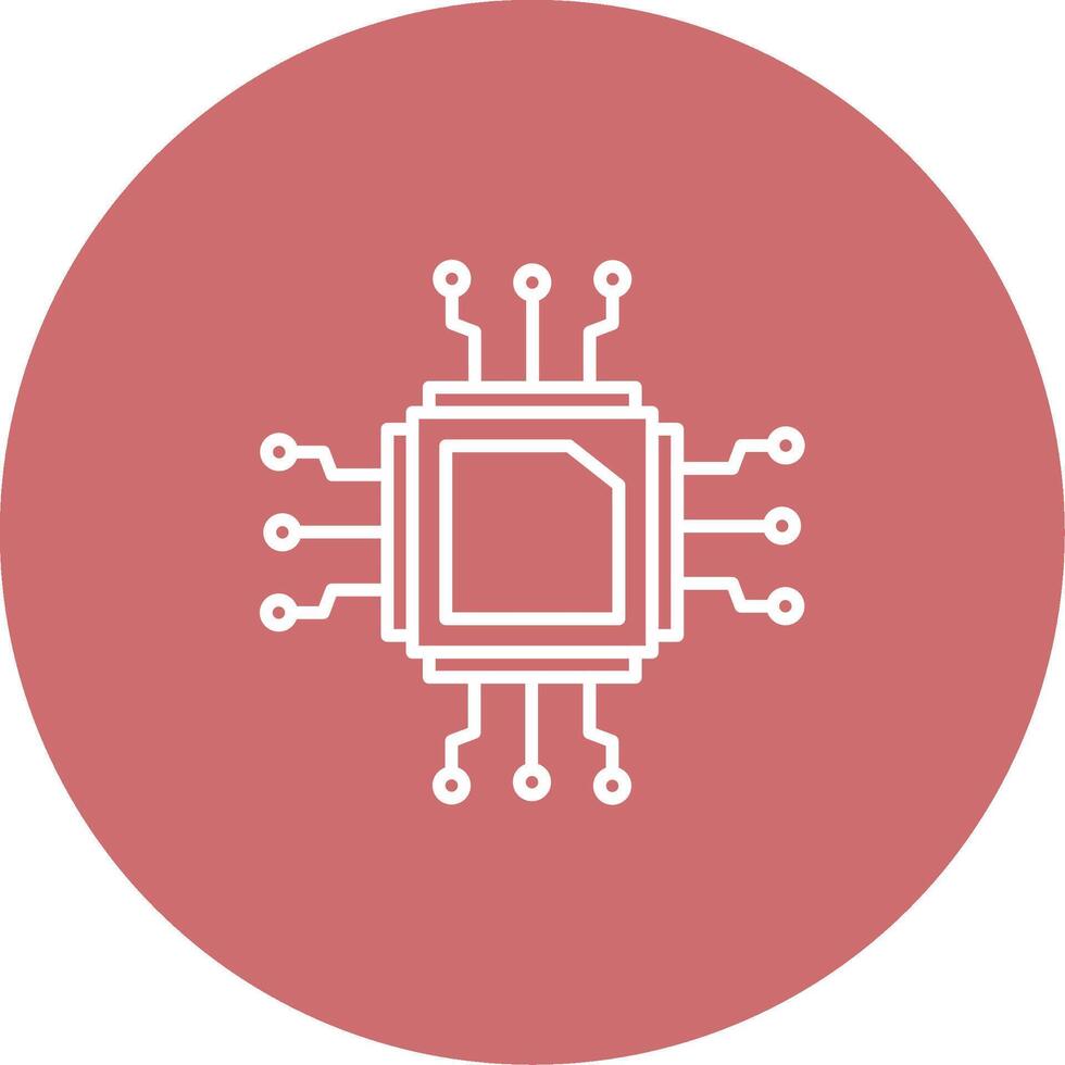 Cpu Icon Design Symbol vector