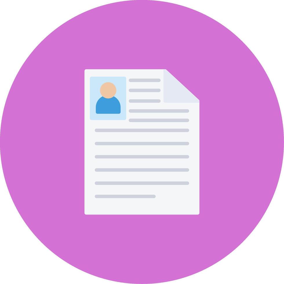 Curriculum Vitae Icon Design Symbol vector