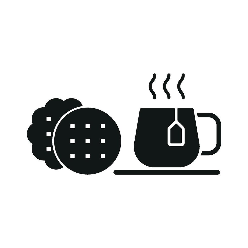 ea and biscuit set icon with striking visuals and mouthwatering details, great for marketing campaigns or social media vector