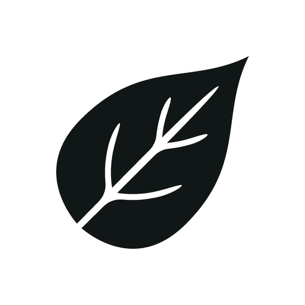 Leaf icon embodies a bright and lively style, ideal for representing environmental care, nature walks, or botanical designs vector