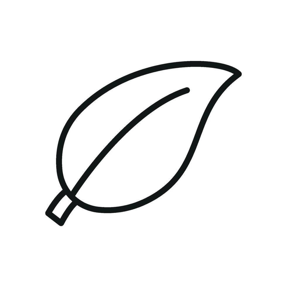 Leaf icon embodies a fresh and clean aesthetic, great for visualizing green energy, organic products, or environmental activism vector