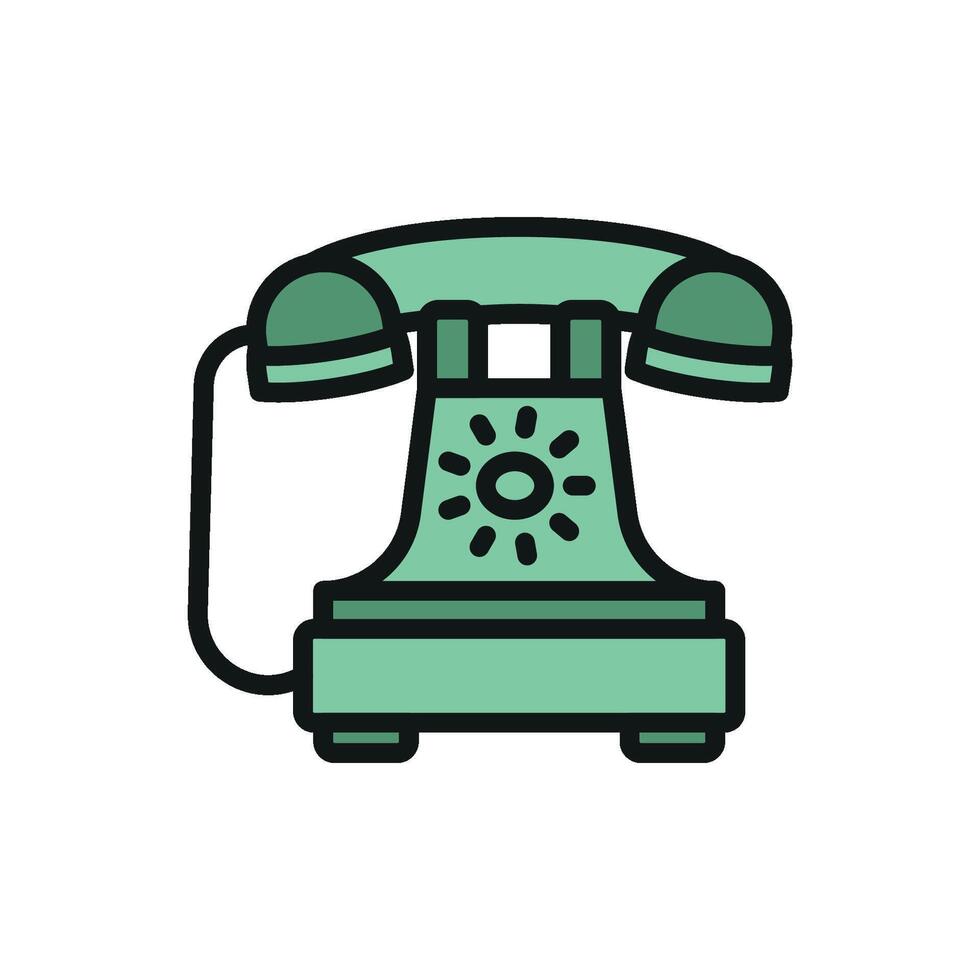 Telephone icon offers a vibrant and approachable aesthetic, perfect for enhancing content about communication tools, networking, or collaboration vector