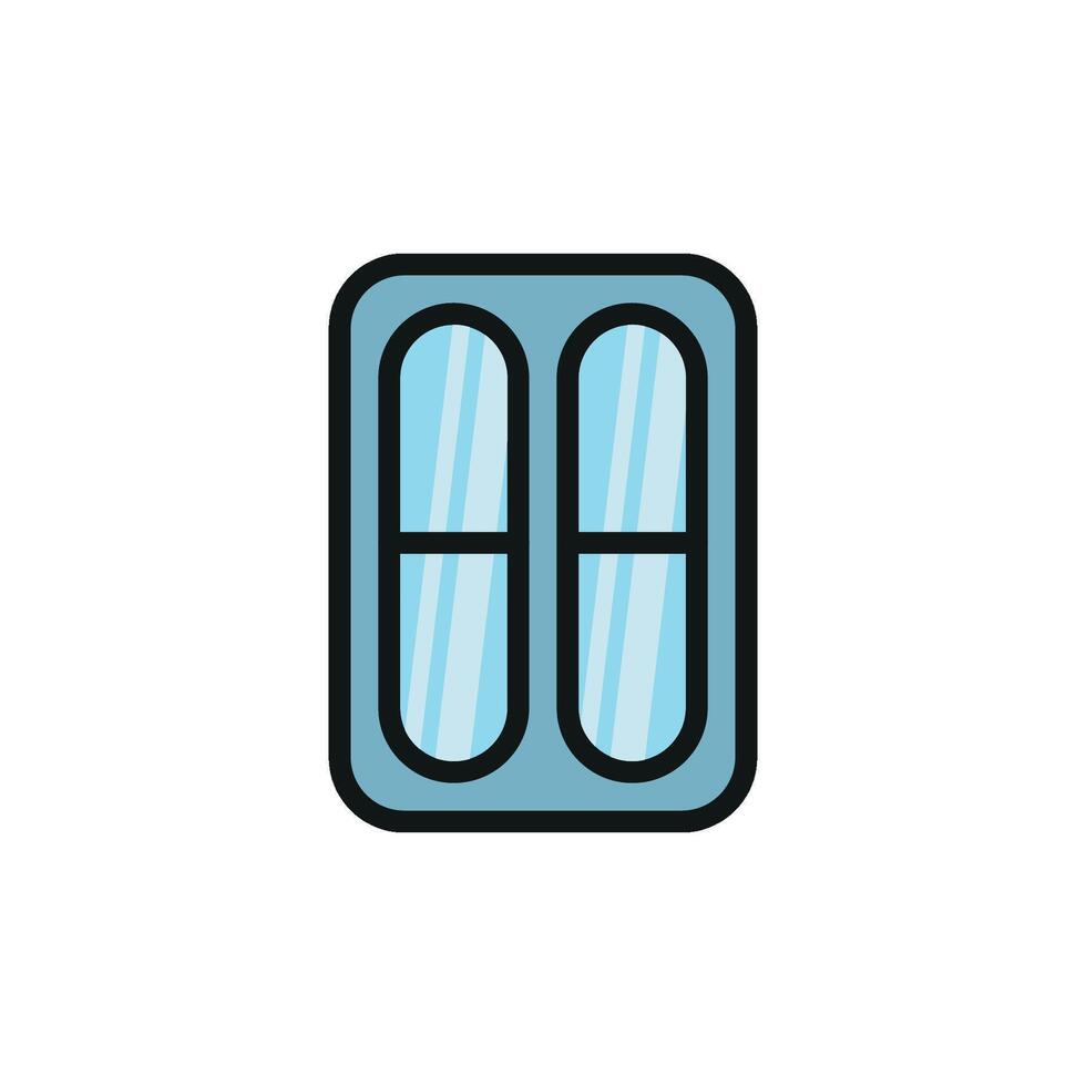 Windows icon embodies a simple and elegant look, perfect for promoting design flexibility, natural lighting, or digital frameworks vector