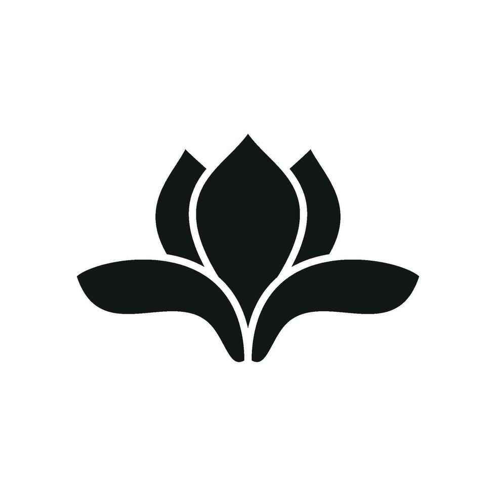 Magnolia Icon features a sophisticated and subtle design, perfect for promoting premium floral services, garden designs, and nature-inspired aesthetics vector