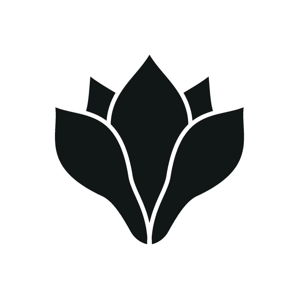 Magnolia Icon features a modern and refined design, perfect for symbolizing timeless beauty, sophistication vector