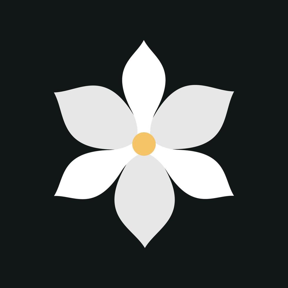 Magnolia Icon provides a soft and inviting graphic, perfect for promoting peaceful, calming experiences like spas, yoga vector