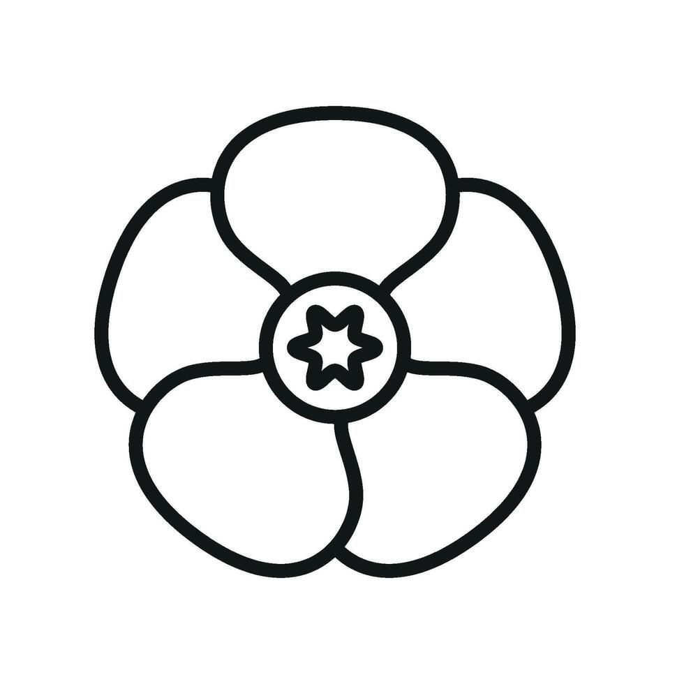 Poppy Icon provides a fresh and lively graphic, perfect for showcasing vibrant floral patterns, garden-inspired products, or seasonal designs vector