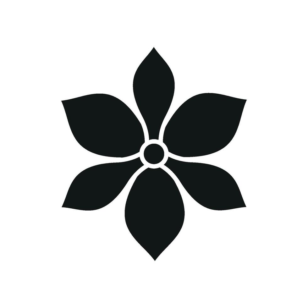Magnolia Icon features a graceful and sophisticated design, perfect for symbolizing purity, beauty, and timeless elegance in floral arrangements. vector