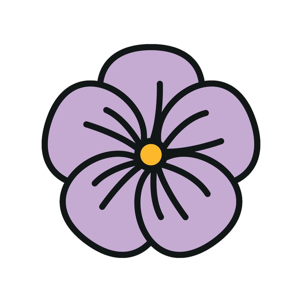 Violet Icon offers a deep and rich shade, perfect for conveying creativity, tranquility, and personal style in various designs vector
