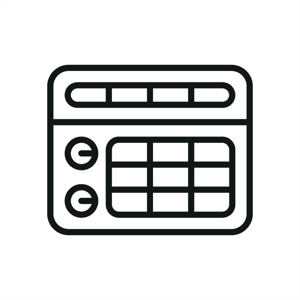 Air Conditioner Icon is a clean and modern graphic, perfect for promoting air conditioning sales, services, and energy-saving products vector