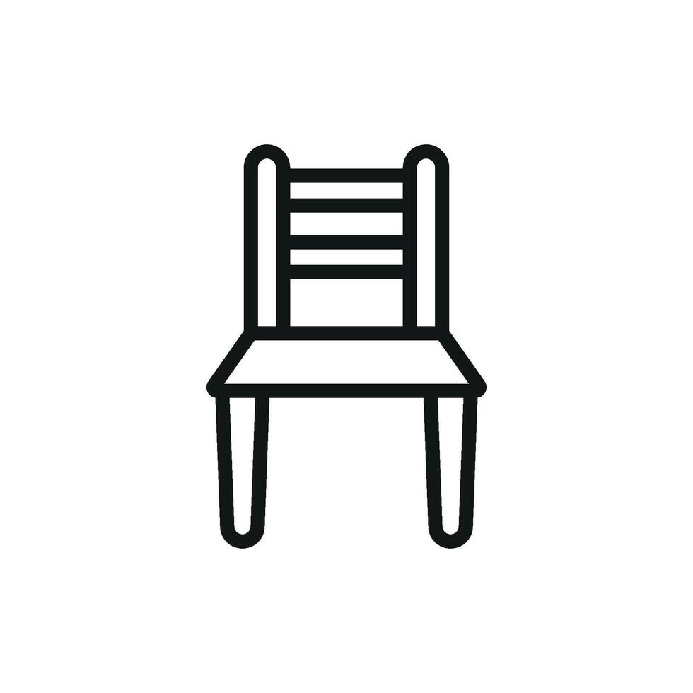 Chair Icon provides a clean and dynamic design suitable for office furniture, workspace planning, and digital tools vector