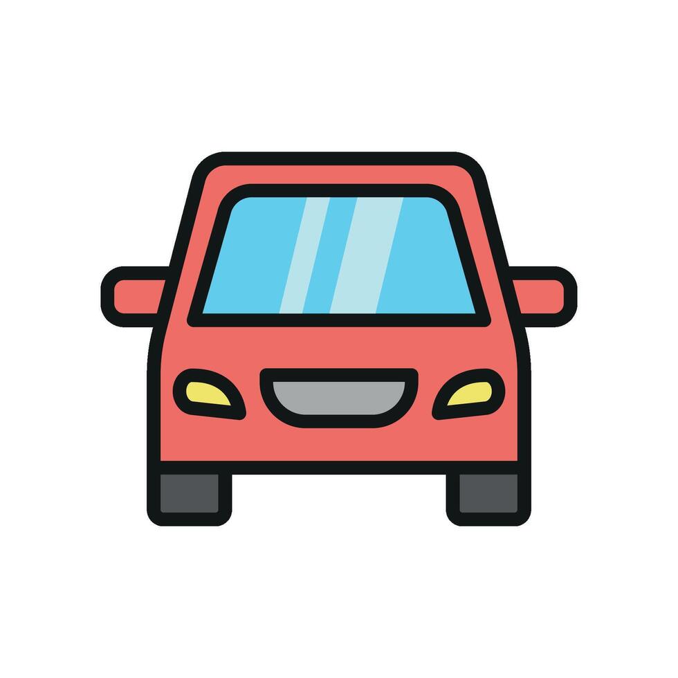 Car icon offers a sleek and functional design, ideal for visualizing driving, vehicle navigation, or road navigation apps vector