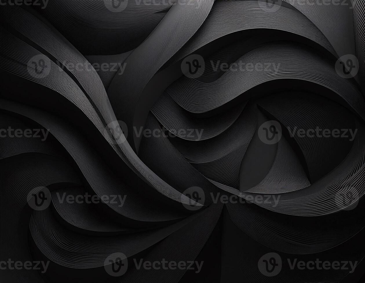 Abstract background design with black paper cutting technique that forms dynamic patterns photo