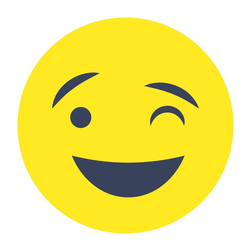 Perfect design icon of winking face vector