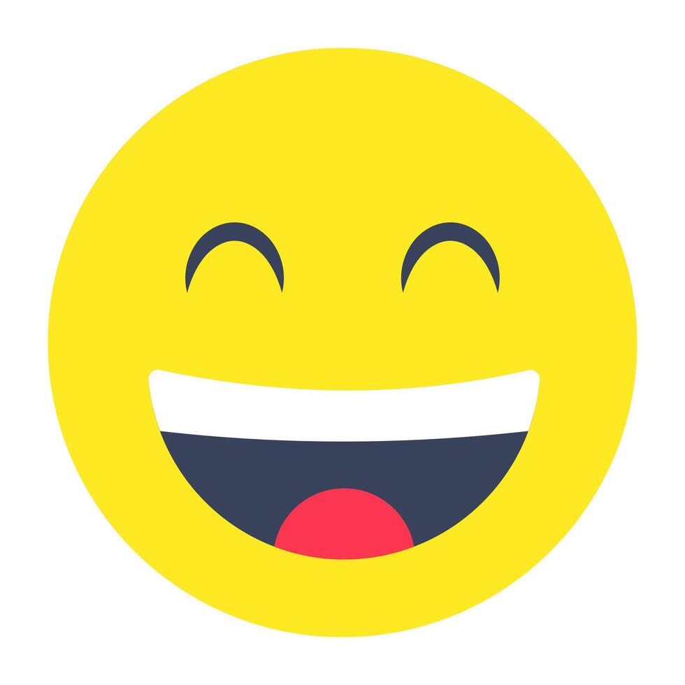 A beautiful design icon of happy face vector