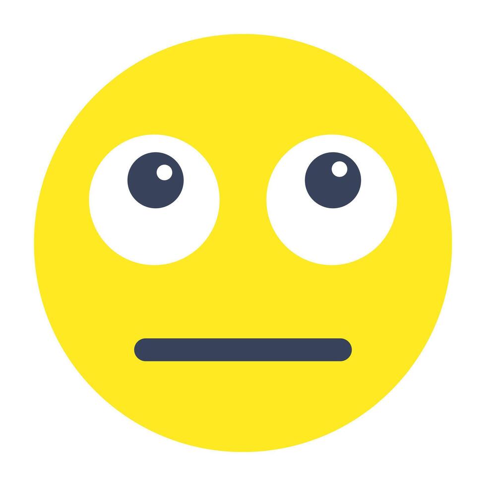 Premium download icon of rolling eyes emoji vector