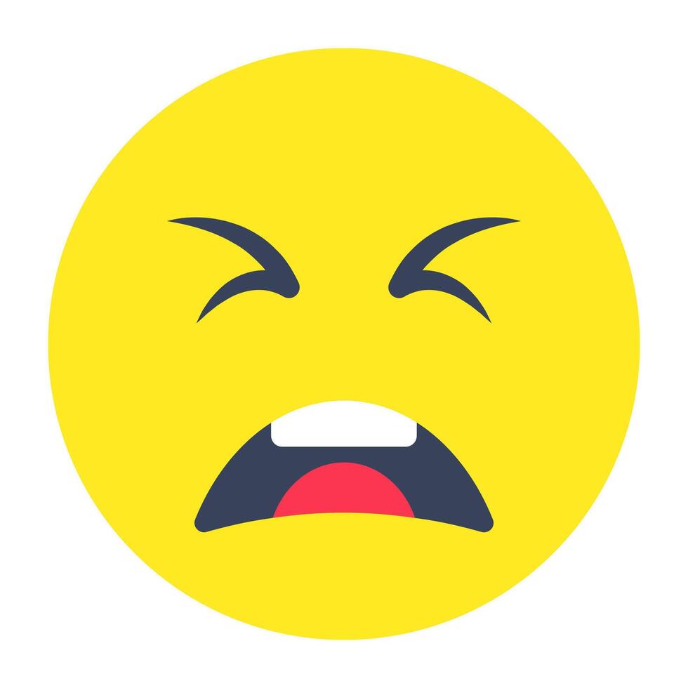 Modern design icon of crying face vector