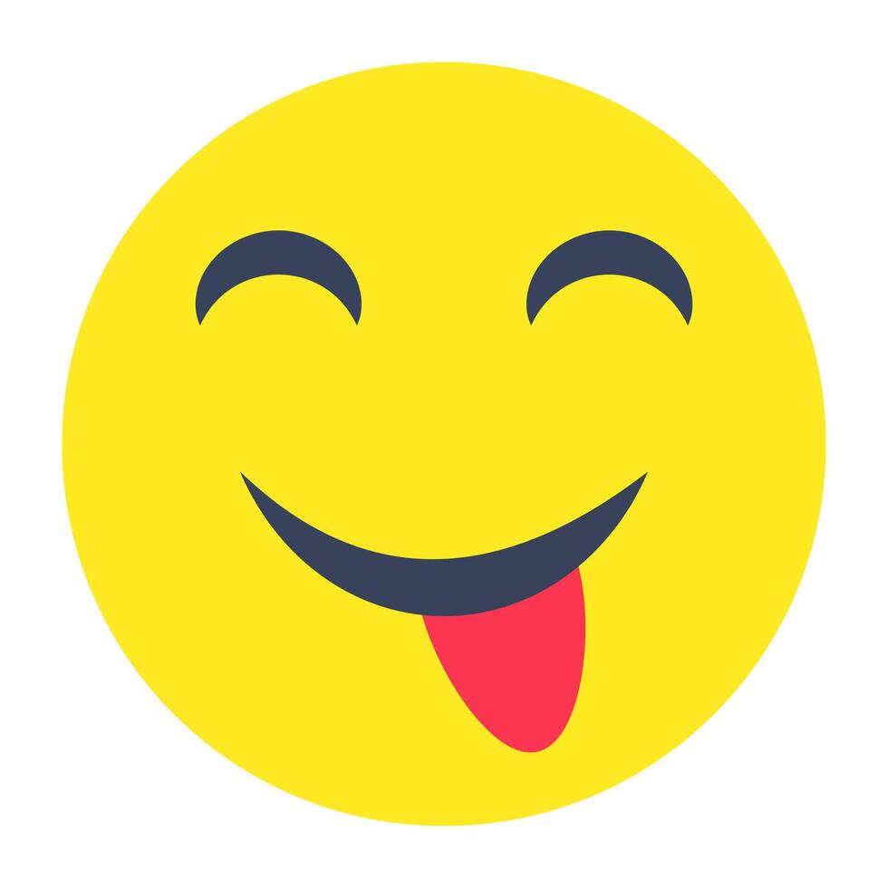 A unique design of drooling face vector