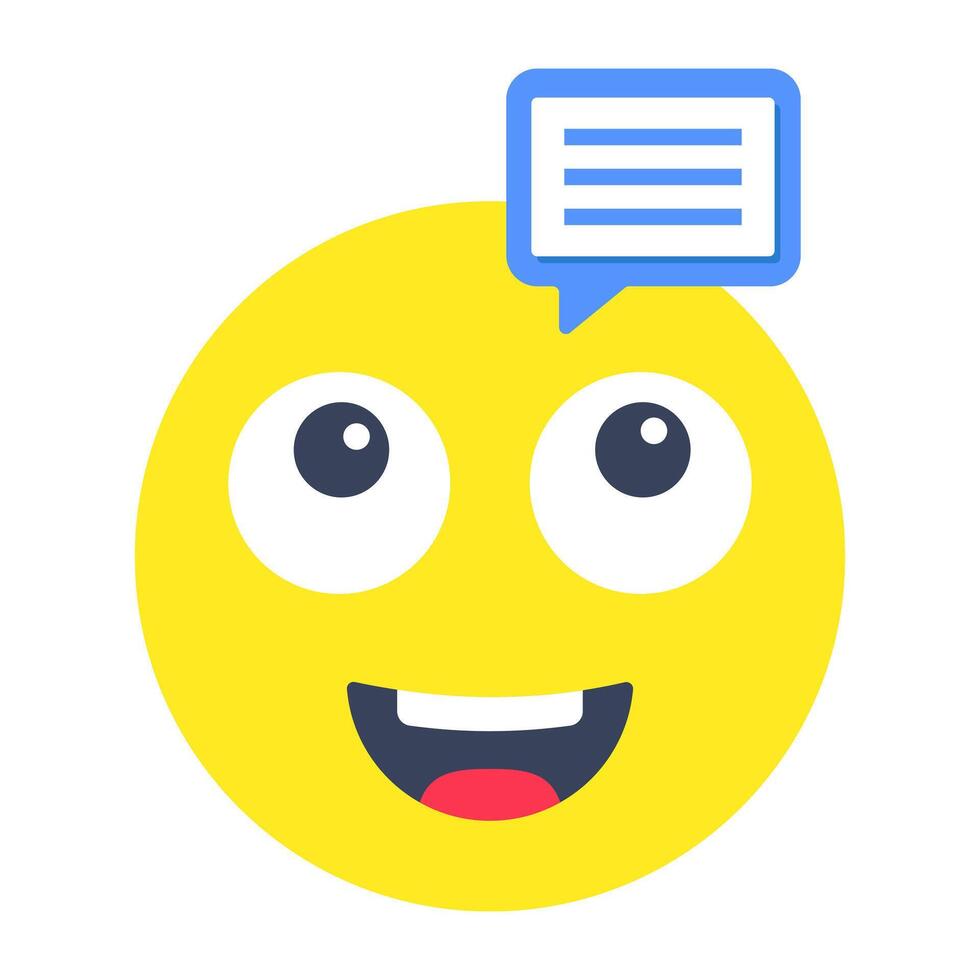 A beautiful design icon of happy face vector