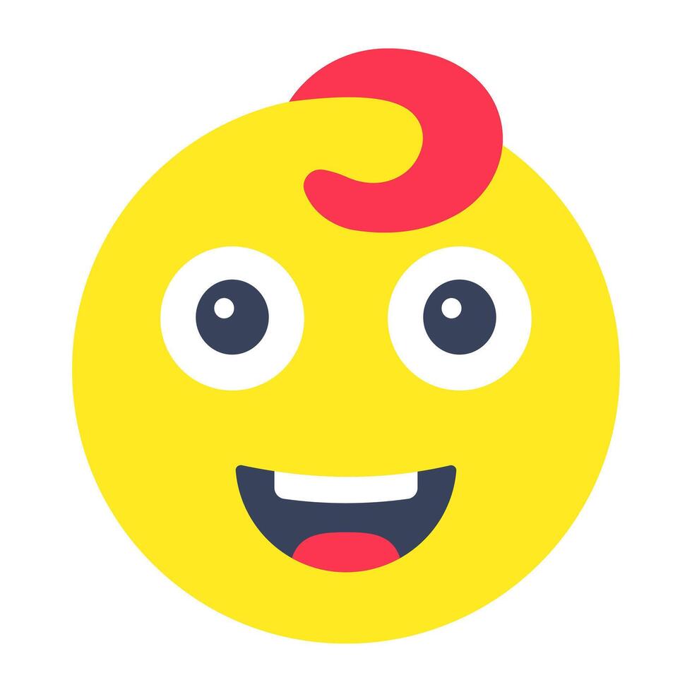 A beautiful design icon of baby emoji vector