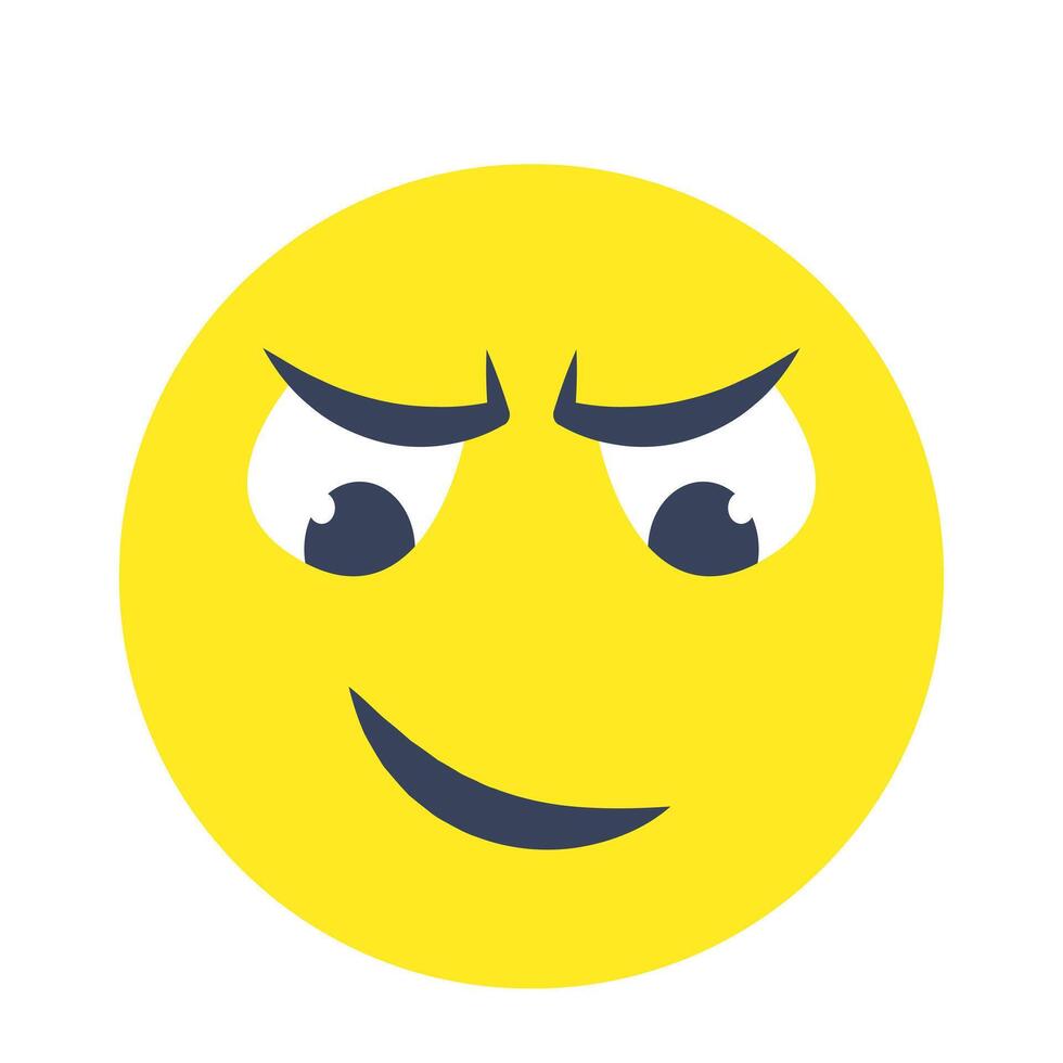 Editable design icon of attitude face vector