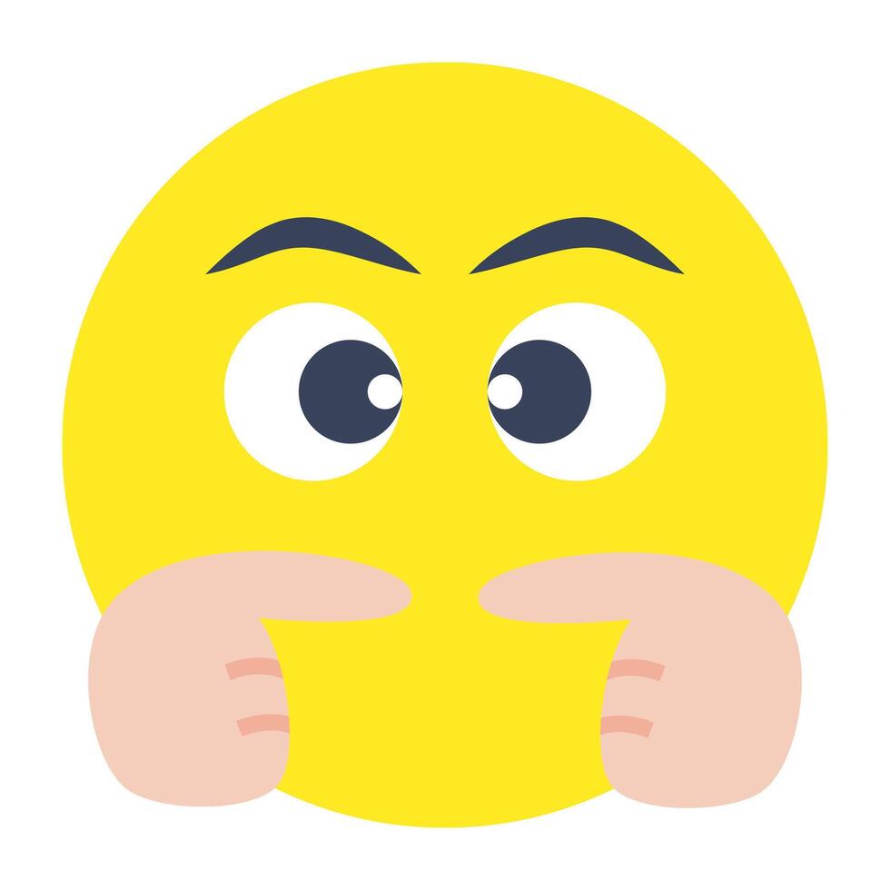 A colored design icon of me meme face vector