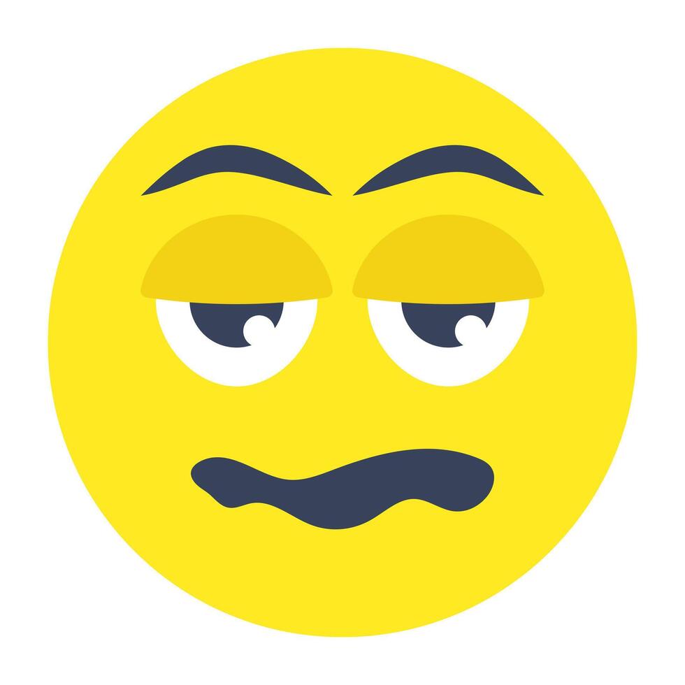 A creative design icon of screaming face vector