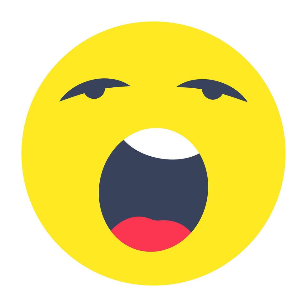 Astonished emoji icon, editable vector