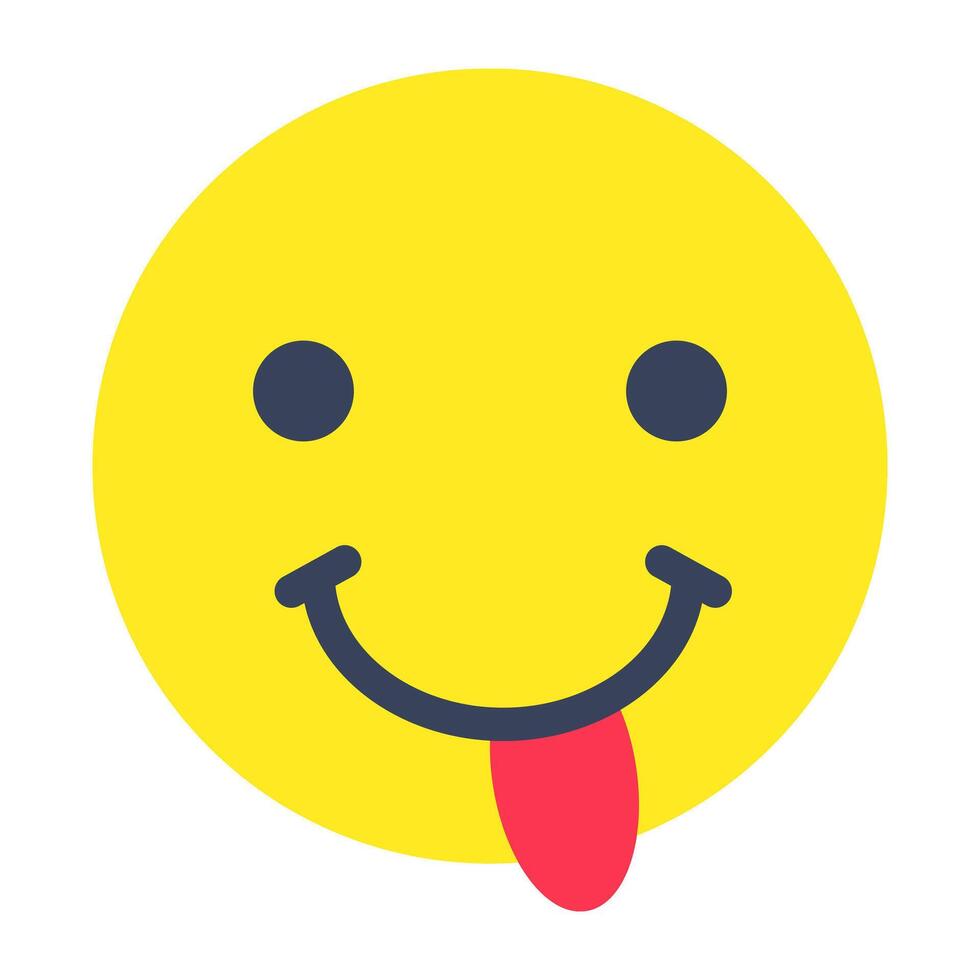 A unique design of drooling face vector