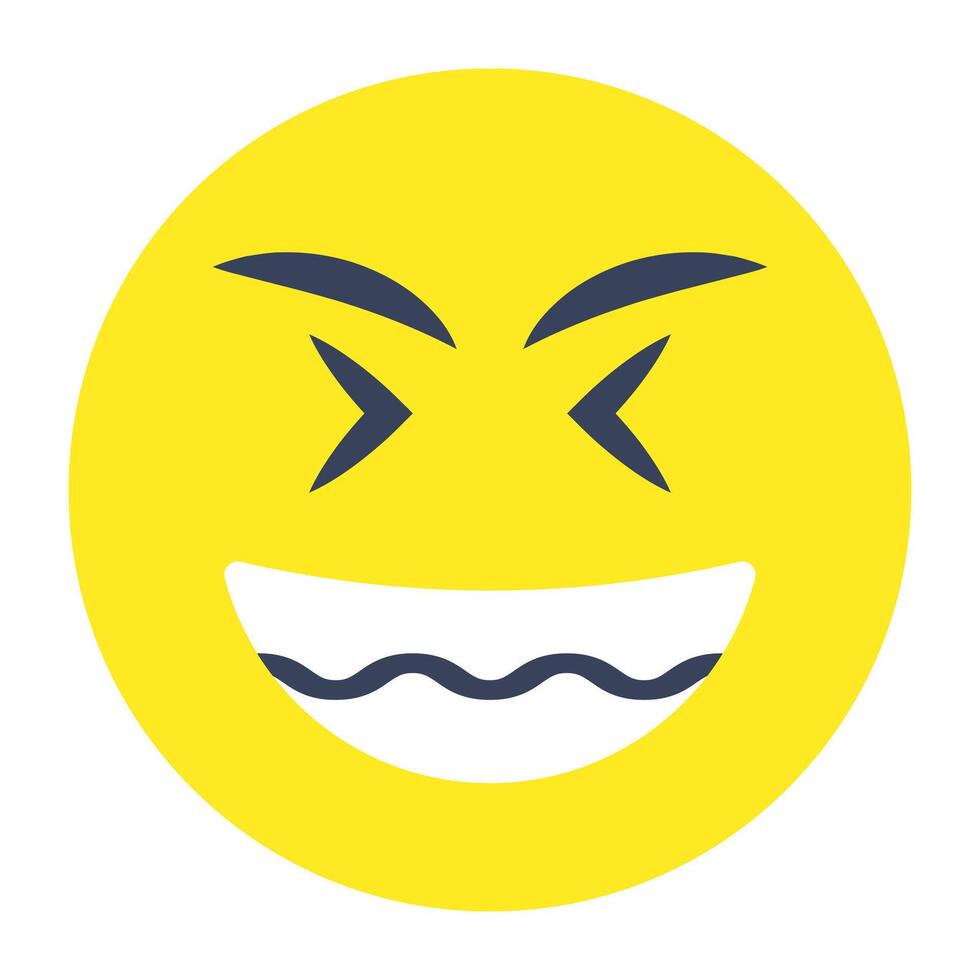 An icon design of dizzy face vector