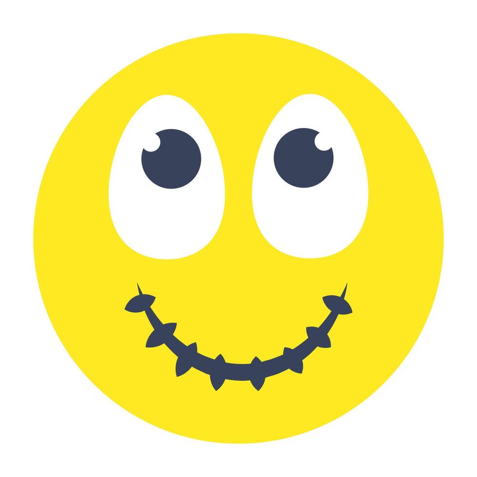 A creative design icon of smiley vector