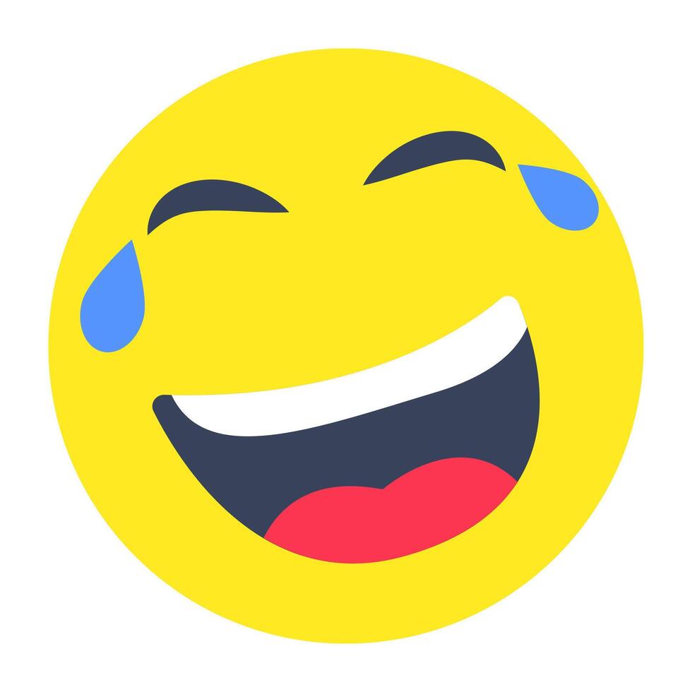 A beautiful design icon of happy face vector