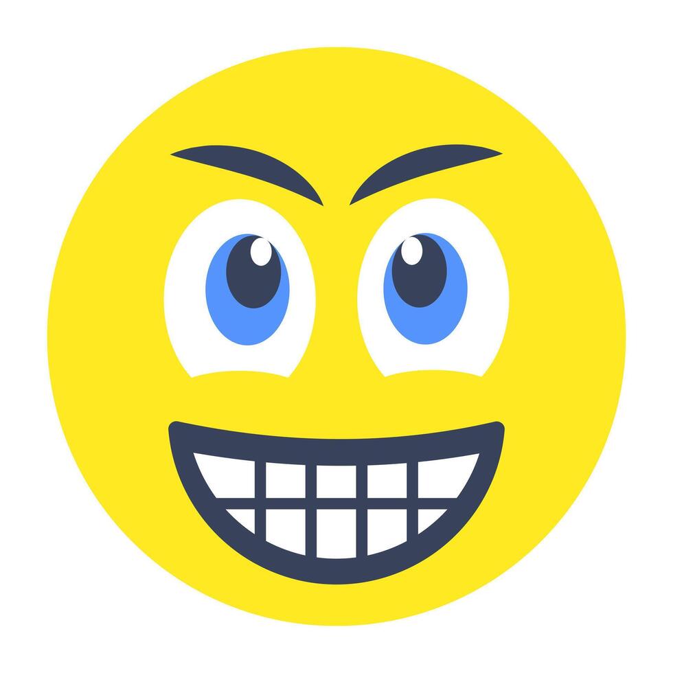 Perfect design icon of grimacing face vector