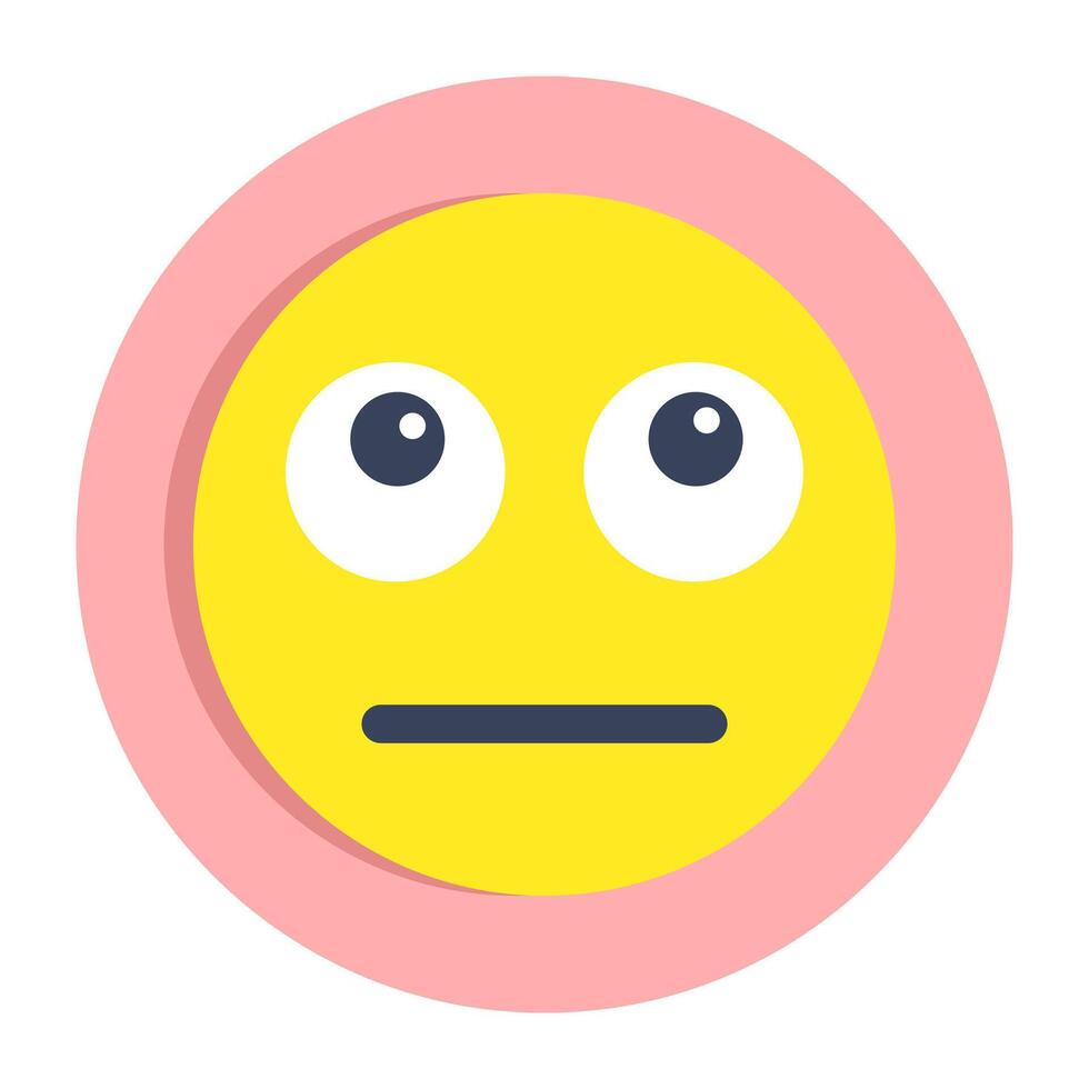 Premium download icon of rolling eyes emoji vector