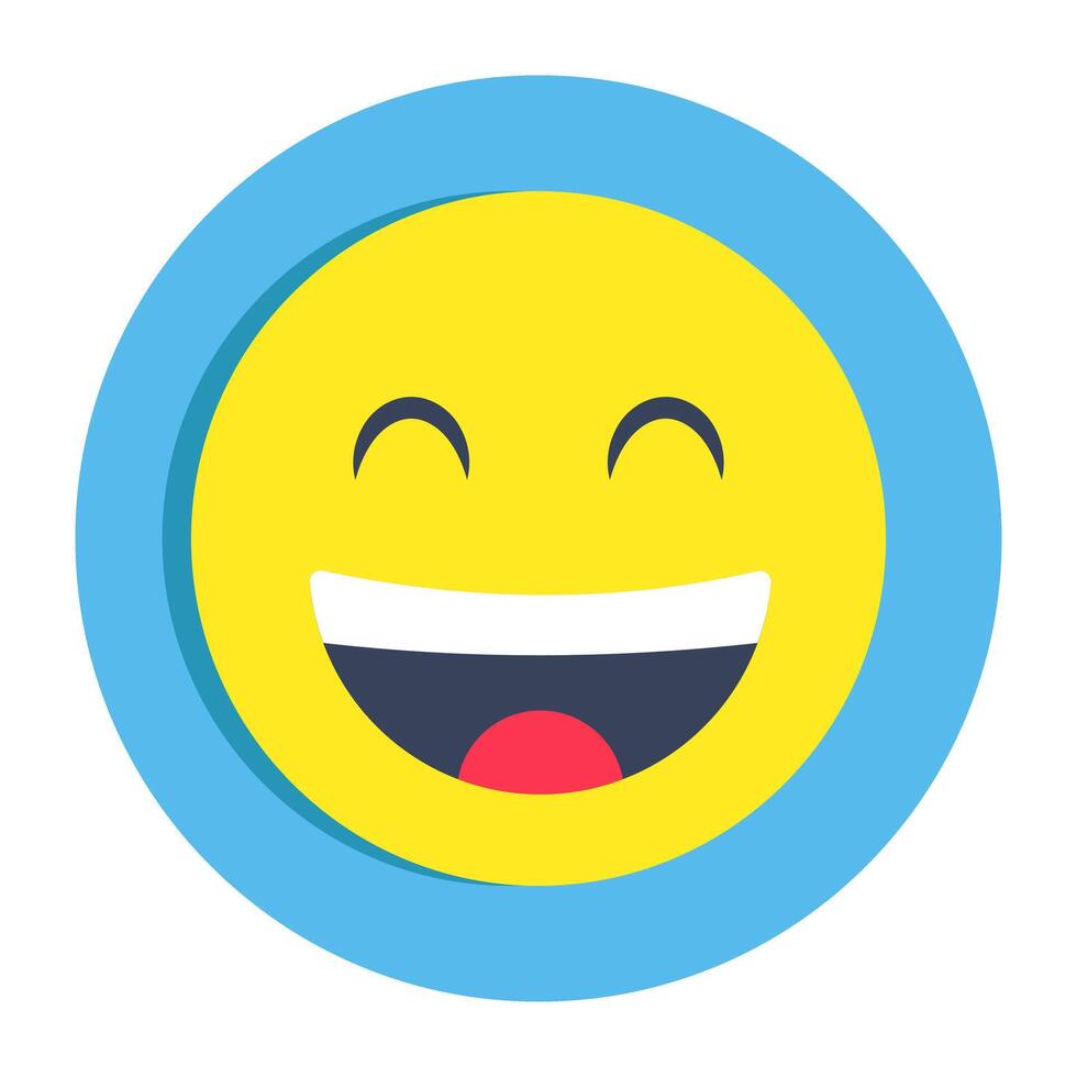 A beautiful design icon of happy face vector