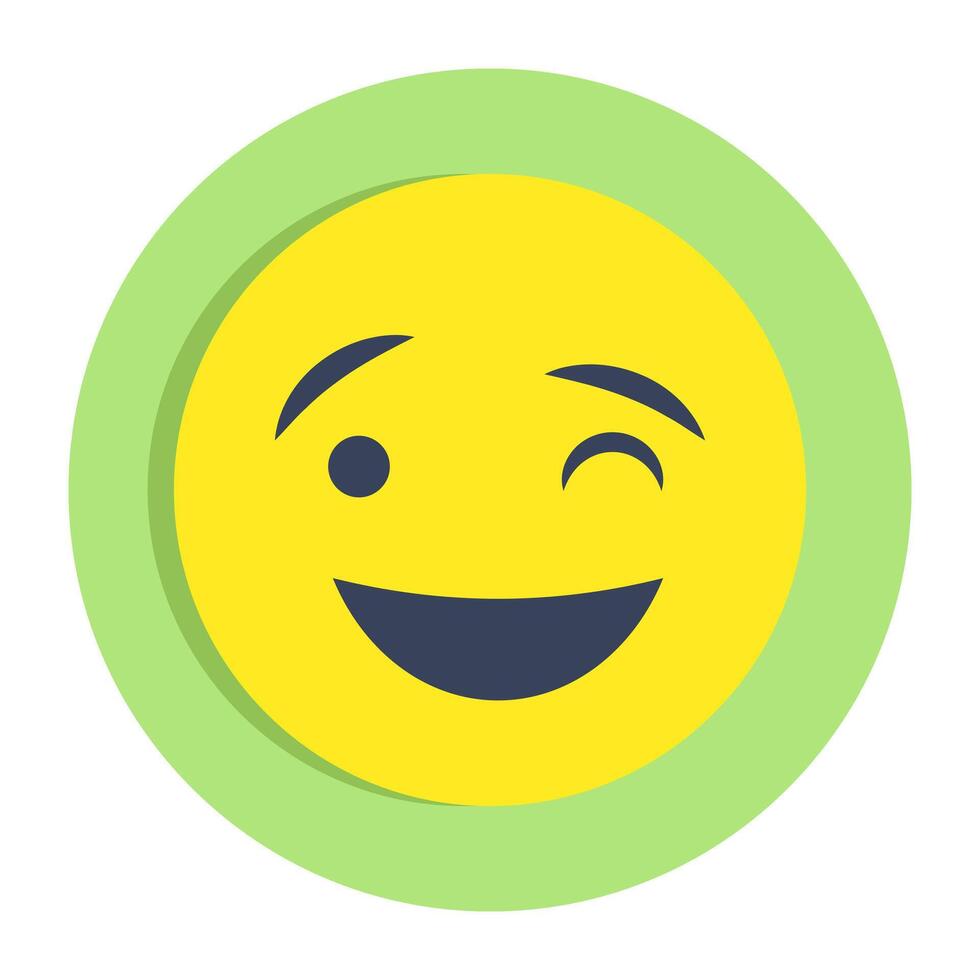 Perfect design icon of winking face vector
