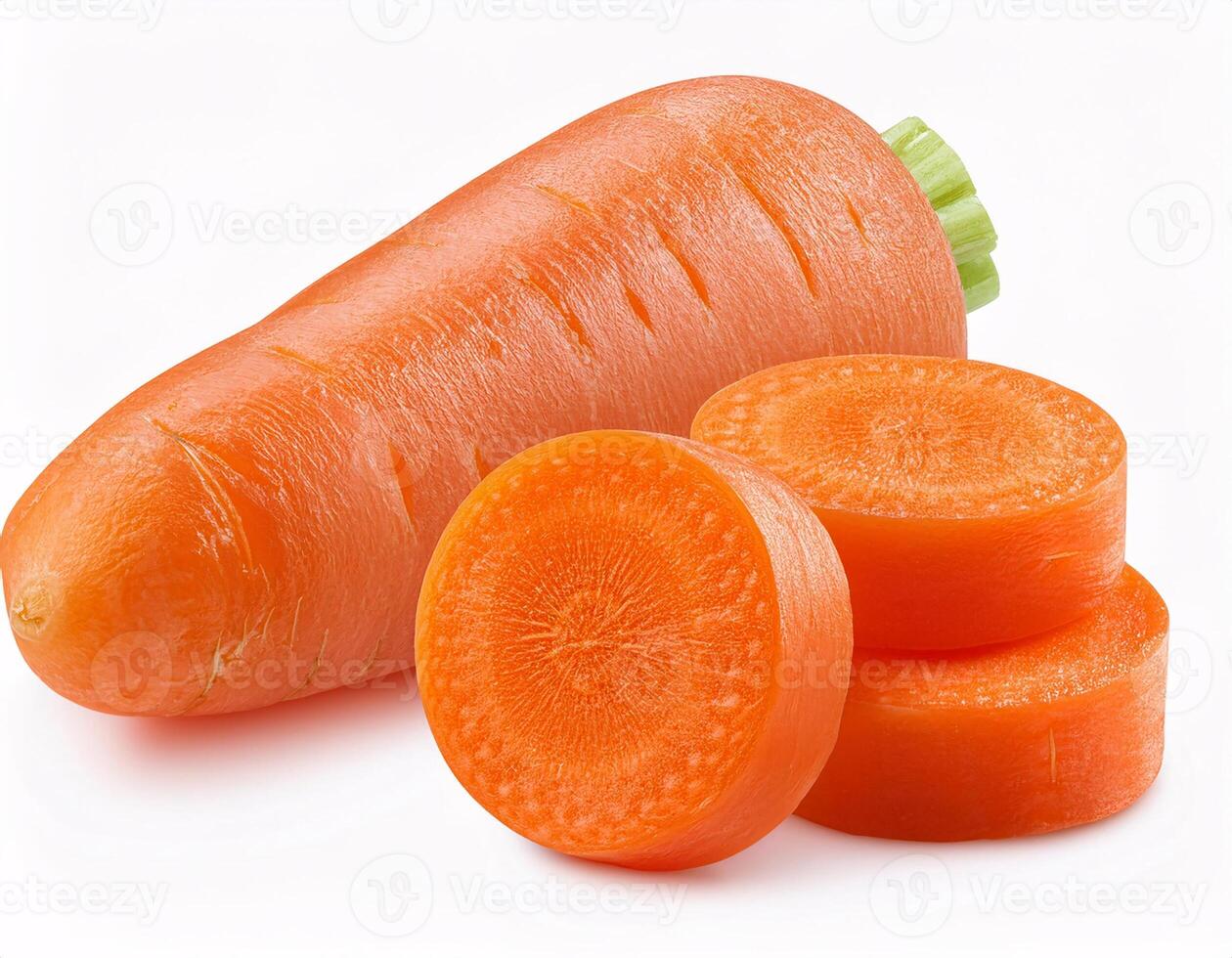 Carrot isolated on white background photo