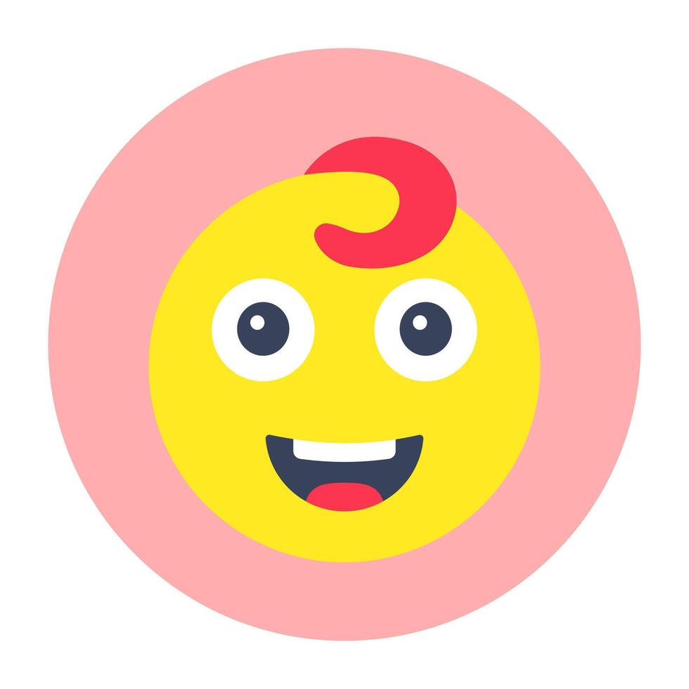 A beautiful design icon of baby emoji vector