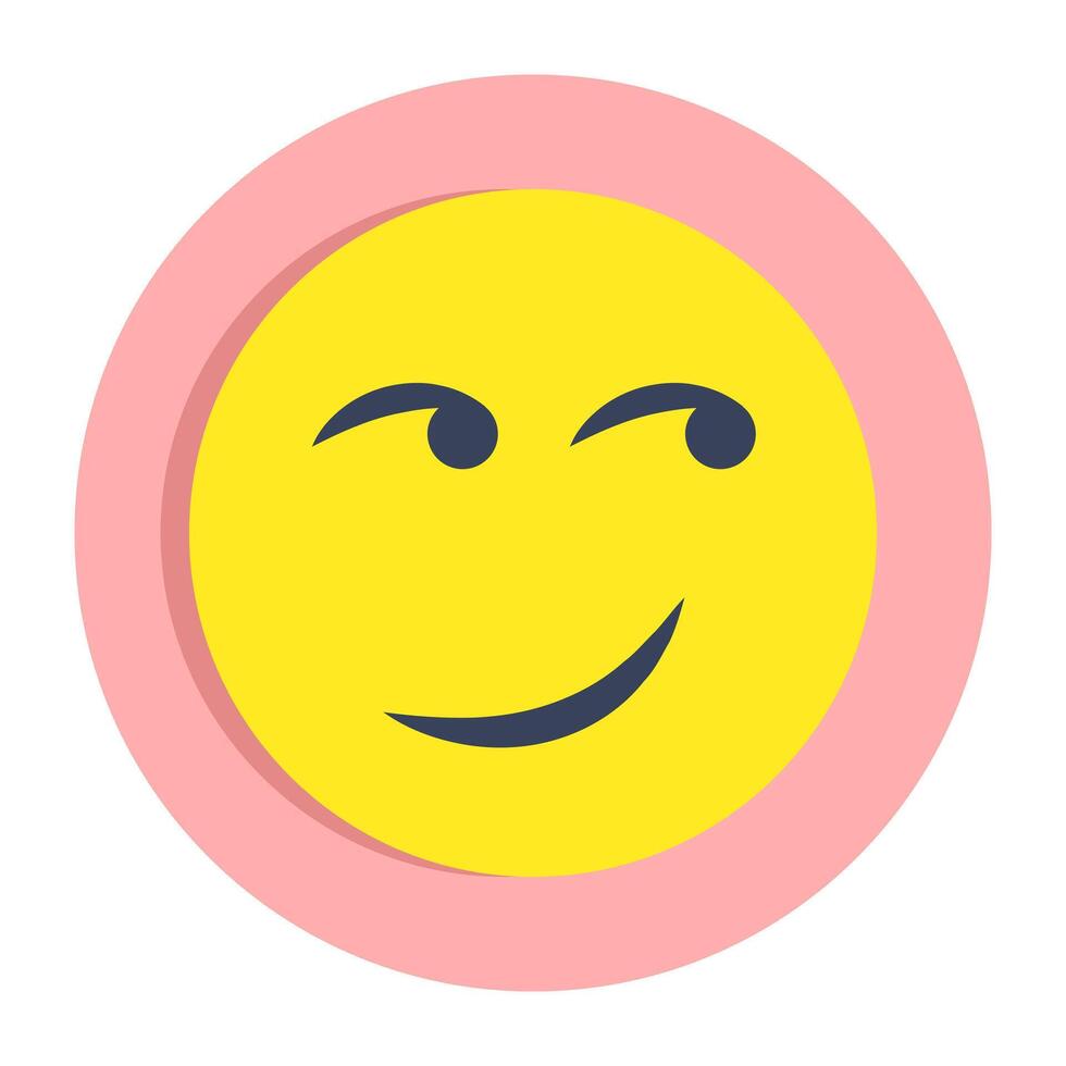 Editable design icon of attitude face vector