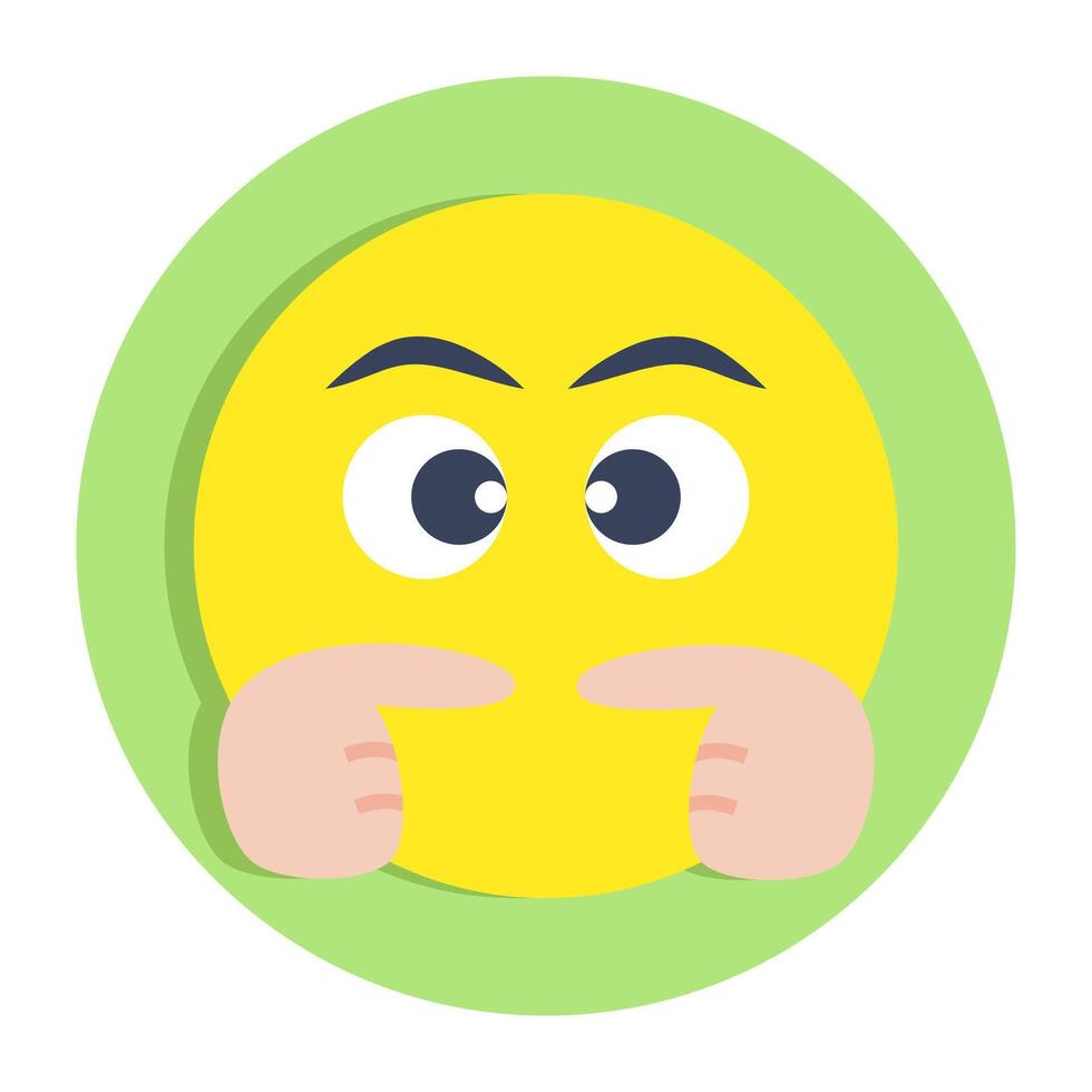 A colored design icon of me meme face vector