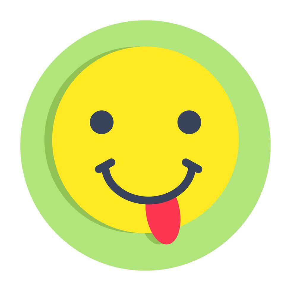 A unique design of drooling face vector