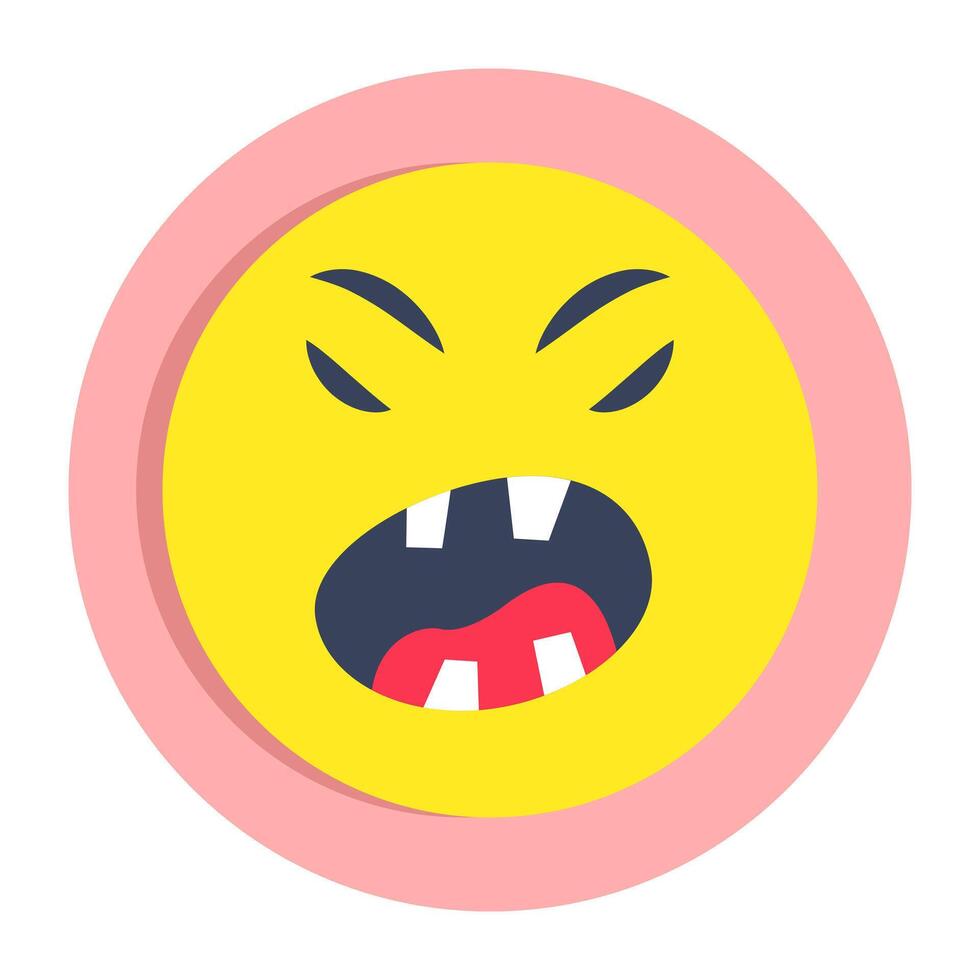 Modern design icon of crying face vector