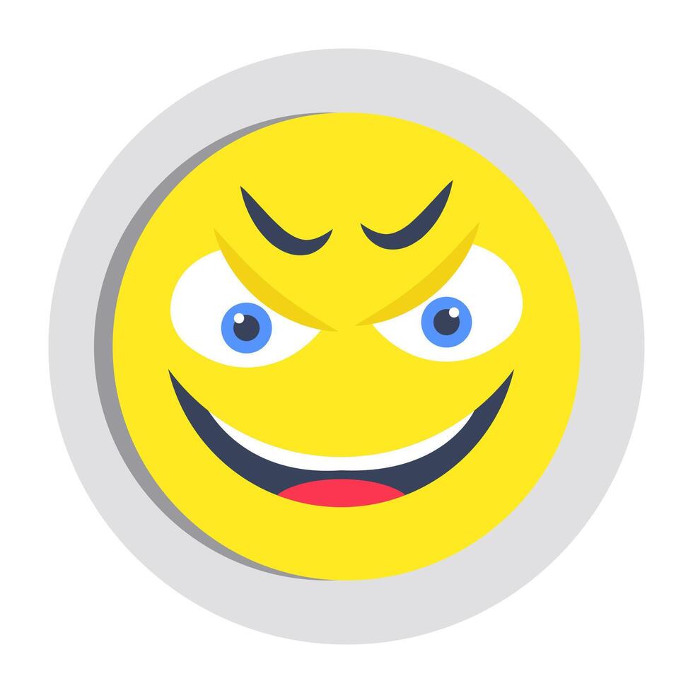 A beautiful design icon of happy face vector